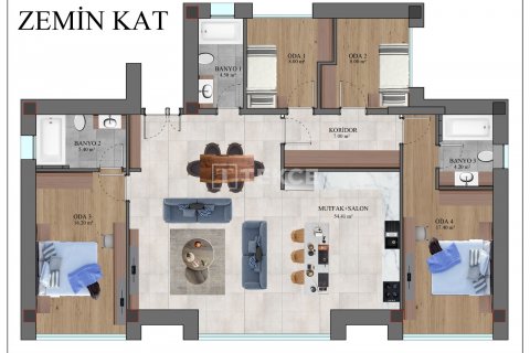 4+1 Villa  in Bodrum, Mugla, Türkei Nr. 164576 - 23