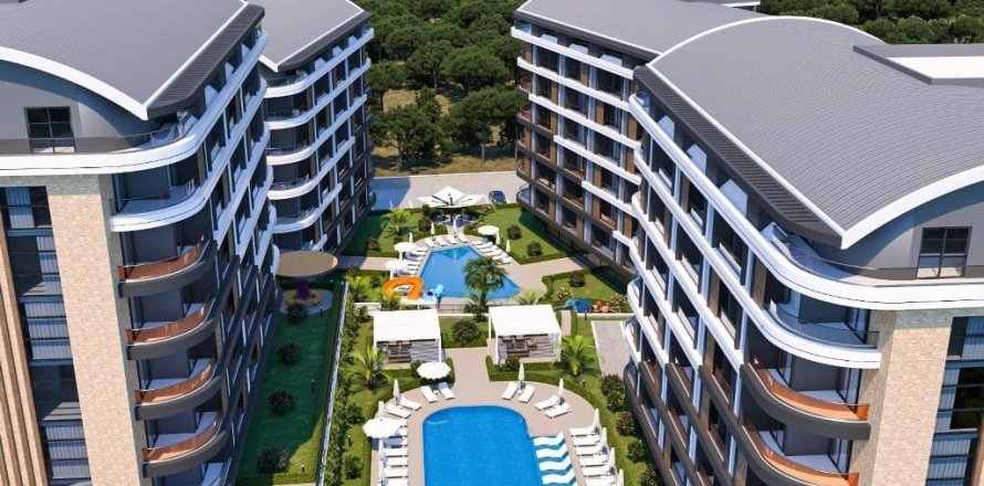 1+1 Lejlighed  i Oba, Antalya, Tyrkiet Nr. 180032
