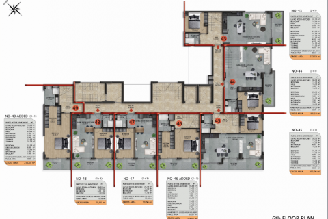 1+1 Lägenhet i Avsallar, Antalya, Turkiet Nr. 180052 - 23