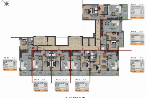 1+1 Lägenhet i Avsallar, Antalya, Turkiet Nr. 180052 - 20