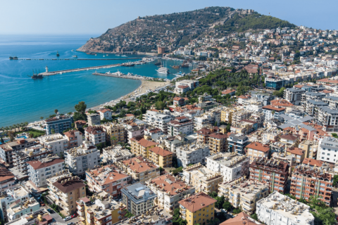 آپارتمان در  Alanya ، ترکیه 1 خوابه ، 58 متر مربع.  شماره 183564