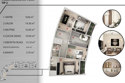 3+1 Leilighet i Antalya, Tyrkia Nr. 194100 - 30