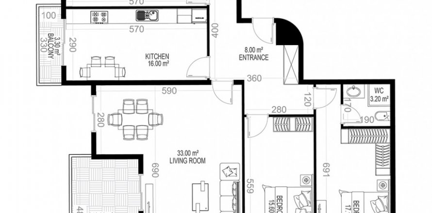 3+1 Wohnung in Yekta Sungate Residence, Gazipasa, Antalya, Türkei Nr. 169531