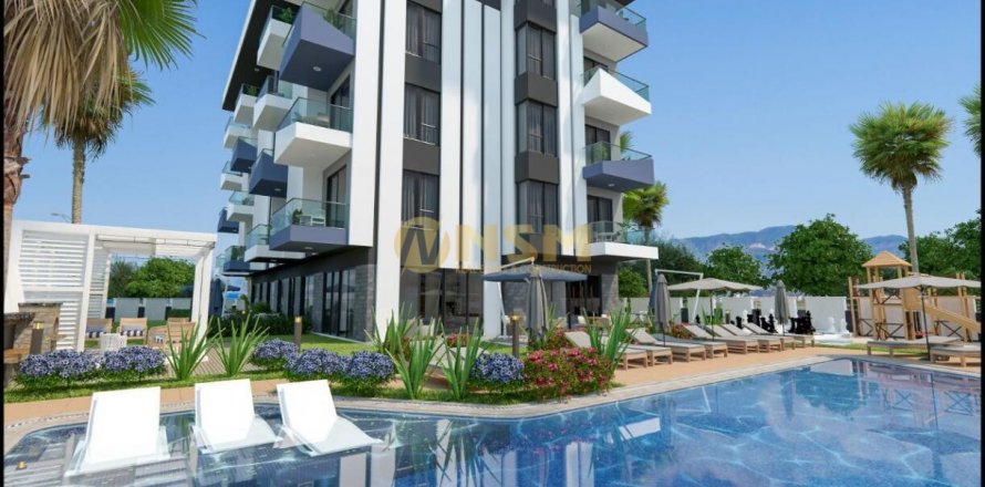 1+1 Lejlighed  i Alanya, Antalya, Tyrkiet Nr. 179785