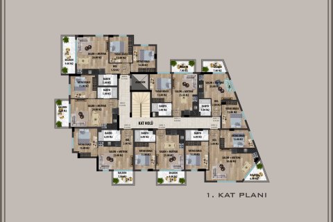 Продажа квартиры  в Аланье, Анталье, Турция 3+1, 120м2, №164369 – фото 3
