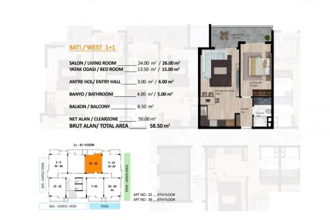 Apartment for sale  in Alanya, Antalya, Turkey, 59m2, No. 168304 – photo 13
