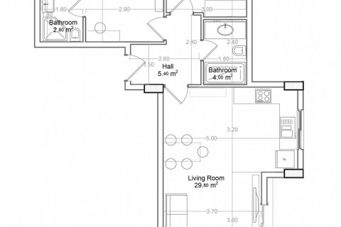 Квартира в Yekta Green Life Gazipasa Residence 2+1, Газипаша, Анталья, Турция №219748