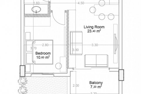 Квартира в Yekta Green Life Gazipasa Residence 1+1, Газипаша, Анталья, Турция №160706