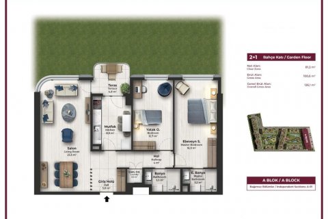 Продажа квартиры в Стамбуле, Турция 4 комн., 106м2, №186331 – фото 20