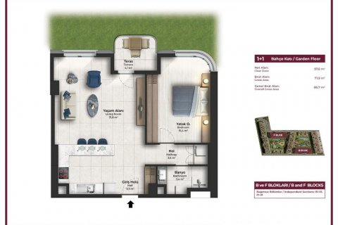 Продажа квартиры в Стамбуле, Турция 4 комн., 106м2, №186331 – фото 18