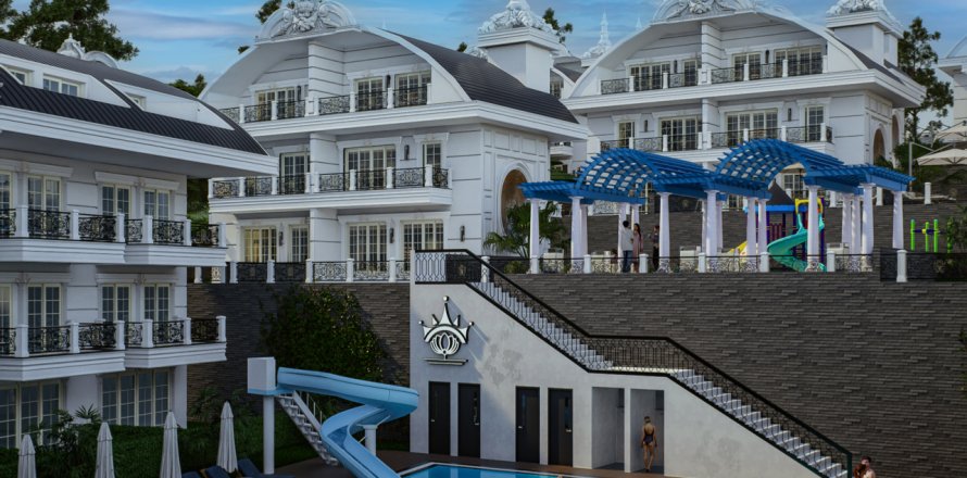 Villa  2+1  Alanya, Antalya, Türkiye №184430