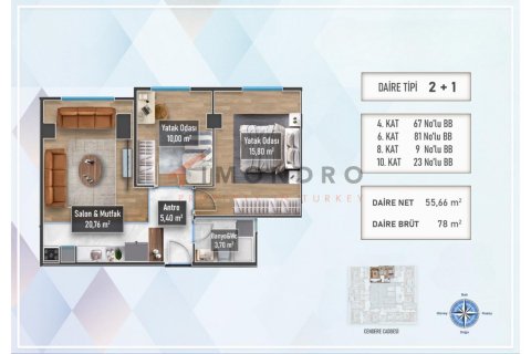 Apartment for sale in Kâğıthane, Istanbul, Turkey, 1 bedroom, 131m2, No. 176418 – photo 9