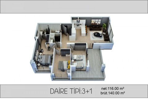 Apartment for sale in Tomuk, Mersin, Turkey, 70m2, No. 180197 – photo 30