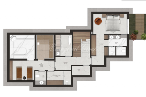 3+1 Villa i Bodrum, Mugla, Tyrkia Nr. 179222 - 12