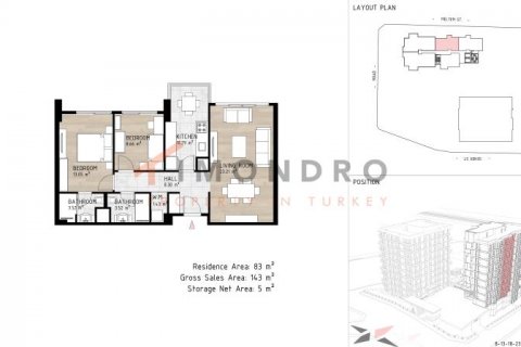 3+1 Lägenhet i Kâğıthane, Istanbul, istanbul, Turkiet Nr. 176051 - 16