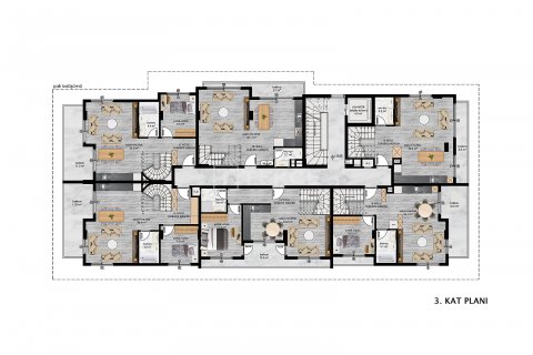 Daire  1+1  Alanya, Antalya, Türkiye №171826 - 5