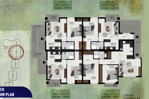 Apartment for sale in Bodrum, Mugla, Turkey, 1 bedroom, 43m2, No. 179246 – photo 22