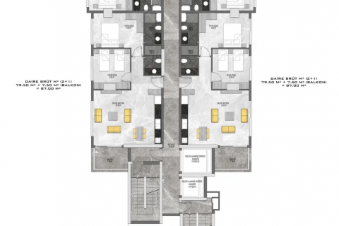 1+1 Lägenhet  i Mahmutlar, Antalya, Turkiet Nr. 169214 - 27