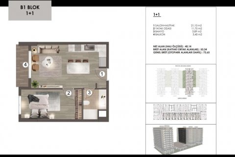Wohnung  in Istanbul, Türkei Nr. 186085 - 13