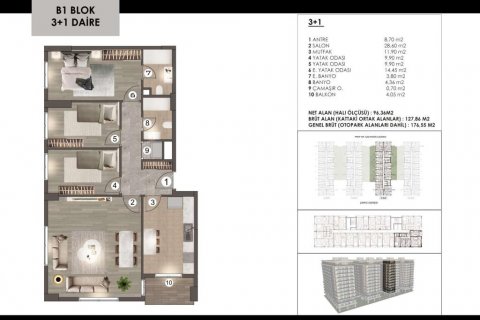 Wohnung  in Istanbul, Türkei Nr. 186085 - 19