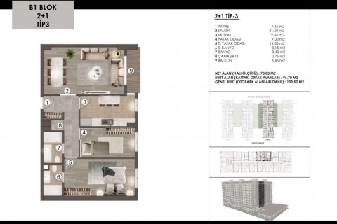 Wohnung  in Istanbul, Türkei Nr. 186085 - 18