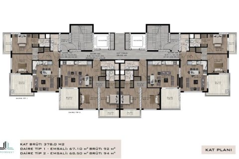 Продажа квартиры  в Мерсине, Турция 3 комн., 94.5м2, №186116 – фото 28
