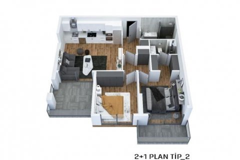 Продажа квартиры  в Мерсине, Турция 3 комн., 94.5м2, №186116 – фото 24