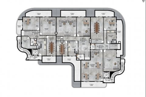 Office for sale  in Alanya, Antalya, Turkey, 2 bedrooms, 102m2, No. 206608 – photo 10