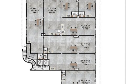 Office for sale  in Alanya, Antalya, Turkey, 2 bedrooms, 102m2, No. 206608 – photo 13