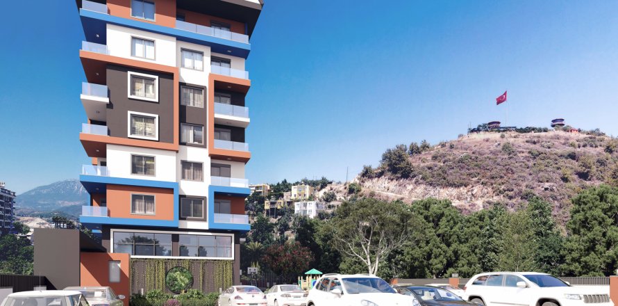 1+1 Lägenhet  i Alanya, Antalya, Turkiet Nr. 185763