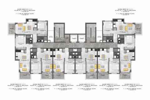 1+1 Leilighet i Avsallar, Antalya, Tyrkia Nr. 43247 - 2