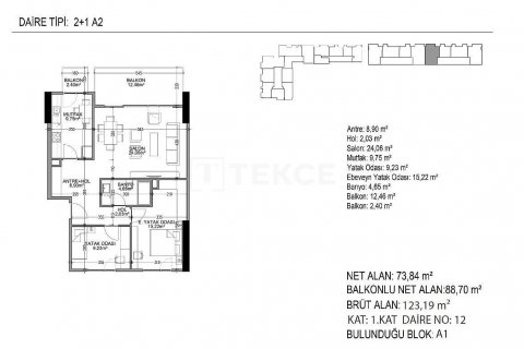 Apartment for sale  in Istanbul, Turkey, 2 bedrooms, 93m2, No. 51856 – photo 17