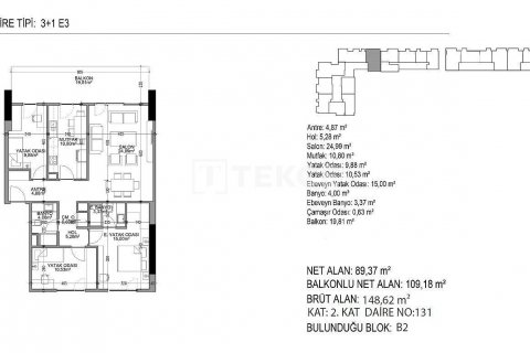 Apartment for sale  in Istanbul, Turkey, 2 bedrooms, 93m2, No. 51856 – photo 19
