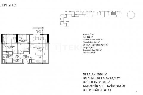 Apartment for sale  in Istanbul, Turkey, 2 bedrooms, 93m2, No. 51856 – photo 21