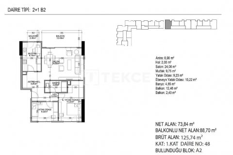 Apartment for sale  in Istanbul, Turkey, 2 bedrooms, 93m2, No. 51856 – photo 9
