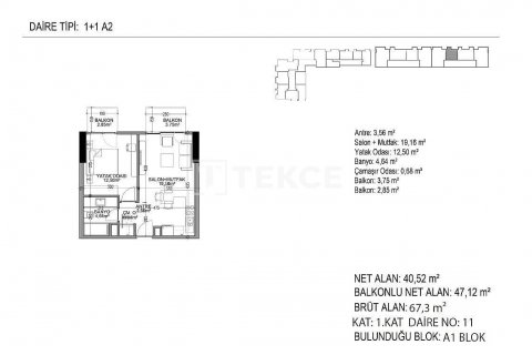 Apartment for sale  in Istanbul, Turkey, 2 bedrooms, 93m2, No. 51856 – photo 15