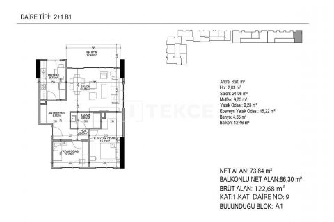 Apartment for sale  in Istanbul, Turkey, 2 bedrooms, 93m2, No. 51856 – photo 16