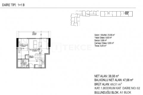 Apartment for sale  in Istanbul, Turkey, 2 bedrooms, 93m2, No. 51856 – photo 14