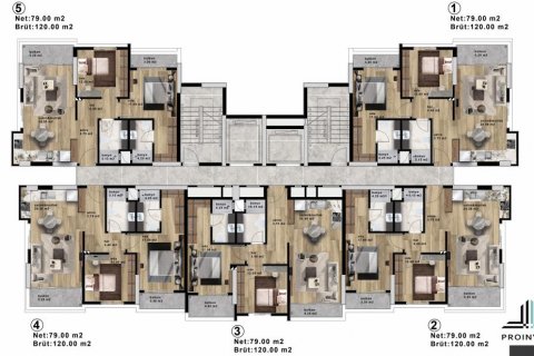 Продажа квартиры в Мерсине, Турция 3 комн., 120м2, №185975 – фото 24