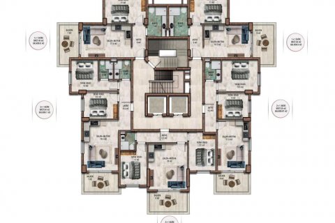 Продажа квартиры  в Аланье, Анталье, Турция 3 комн., 90м2, №187569 – фото 6