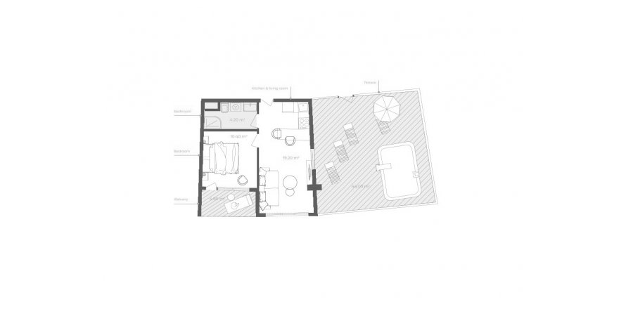 1+1 Leilighet i Desire Antalya, Altintash, Antalya, Tyrkia Nr. 185044