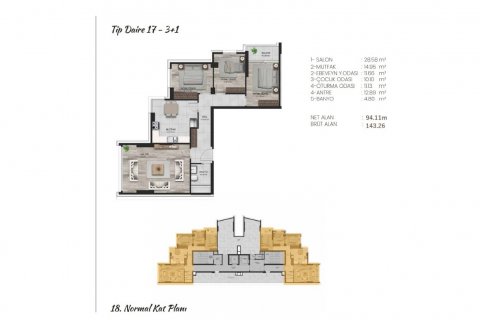 Leilighet i Sariyer, Istanbul, Tyrkia Nr. 176603 - 15
