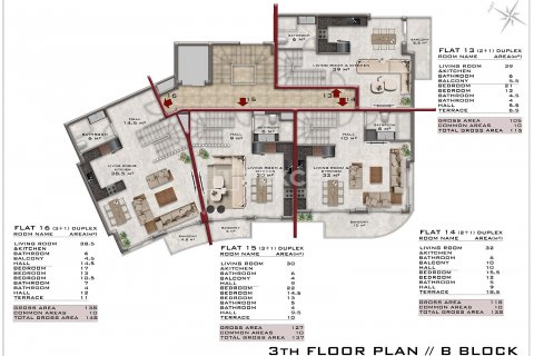 1+1 Leilighet i Alanya, Antalya, Tyrkia Nr. 193248 - 16