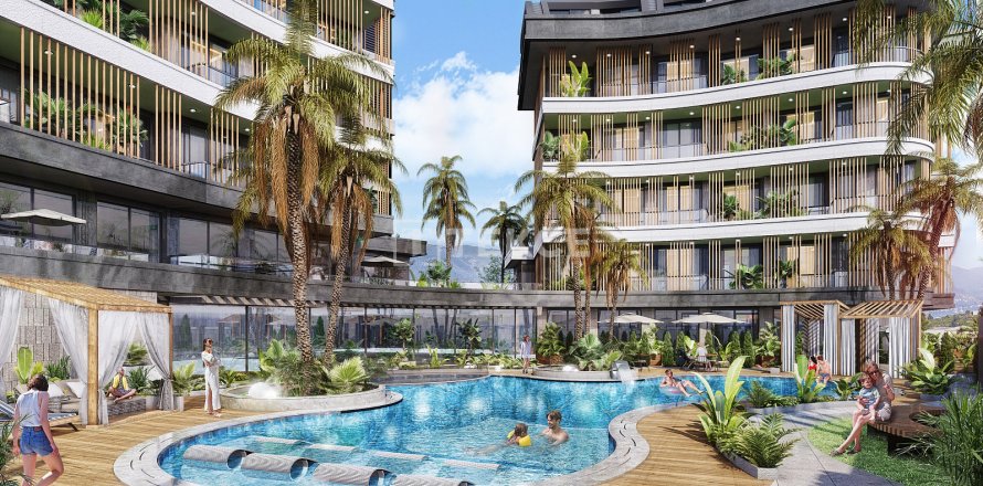 1+1 Leilighet i Alanya, Antalya, Tyrkia Nr. 193248