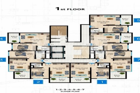 Apartment for sale in Mahmutlar, Antalya, Turkey, 1 bedroom, 54.6m2, No. 189817 – photo 16
