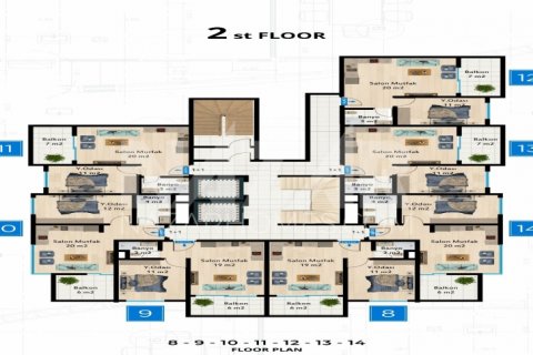 Apartment for sale in Mahmutlar, Antalya, Turkey, 1 bedroom, 54.6m2, No. 189817 – photo 17