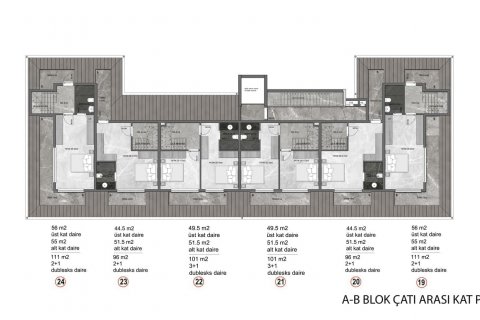 Продажа квартиры в Конаклы, Анталье, Турция 1+1, 51м2, №180071 – фото 29