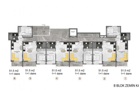 Продажа квартиры в Конаклы, Анталье, Турция 1+1, 51м2, №180071 – фото 30