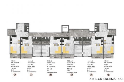 Продажа квартиры в Конаклы, Анталье, Турция 1+1, 51м2, №180071 – фото 28