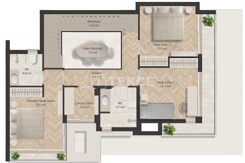 3+1 Villa i Girne, Nr. 194054 - 13